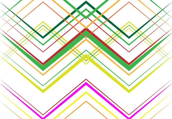 Gegolfd Geplooid Golvend Zig Zag Criss Cross Lijnen Abstracte Geometrische — Stockvector