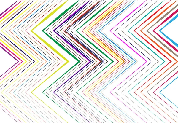 段ボール ジグザグ 交差線抽象的な幾何学的なカラフルで多色のパターン テクスチャまたは背景 — ストックベクタ