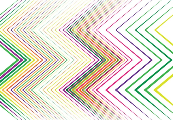 Ondulé Rainuré Ondulé Zig Zag Lignes Croisées Abstraites Géométrique Coloré — Image vectorielle