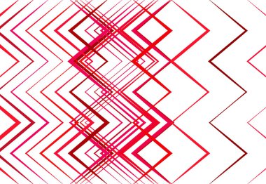 Bükülmüş, buruşuk, dalgalı, zig-zag, çapraz çizgiler soyut renkli PINK ve PURPLE geometrik desen, arkaplan, doku veya arkaplan