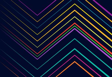 canlı, canlı kıvrımlı, dalgalı, zig-zag, çapraz çapraz ve tırtıklı, buruşuk, kırışık çizgiler, çizgili soyut geometrik renkler, çok renkli desenler, arka plan, doku veya fon