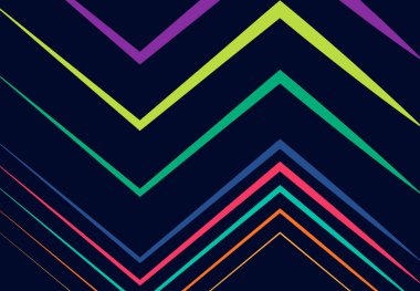 canlı, canlı kıvrımlı, dalgalı, zig-zag, çapraz çapraz ve tırtıklı, buruşuk, kırışık çizgiler, çizgili soyut geometrik renkler, çok renkli desenler, arka plan, doku veya fon