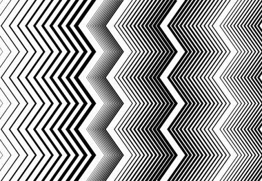 Dikey zig-zag, çapraz çapraz, dalgalı, dalgalı ve tırtıklı, tırtıklı çizgiler, çizgiler. Oluklu şeritler, çizgiler, siyah ve beyaz, tek renk, gri tonlu geometrik zemin, doku ve desen