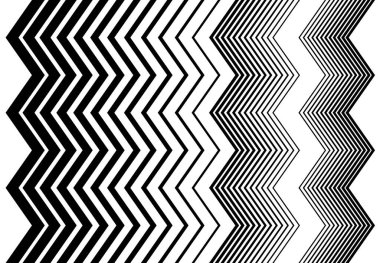 Vertical zig-zag, criss-cross, wavy, waving and serrated, jagged lines, stripes. Corrugated strips, streaks, black and white, monochrome, grayscale geometric background, texture and pattern clipart
