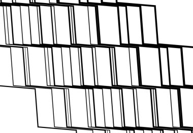 Zig-zag, çapraz, dalgalı, dalgalı ve tırtıklı çizgiler, çizgili tasarım öğesi. Çapraz, eğimli, eğimli ve eğimli şeritler, çizgiler, siyah ve beyaz, tek renkli geometrik zemin, doku ve desen