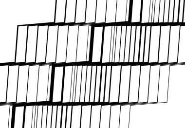 Zig-zag, çapraz, dalgalı, dalgalı ve tırtıklı çizgiler, çizgili tasarım öğesi. Çapraz, eğimli, eğimli ve eğimli şeritler, çizgiler, siyah ve beyaz, tek renkli geometrik zemin, doku ve desen