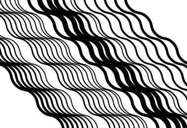 Dalgalı, dalgalı ve dalgalı, dalgalı köşegen, eğimli, eğimli ve eğimli çizgiler, çizgiler soyut siyah ve beyaz, monokrom tasarım ögesi, arkaplan, desen ve doku