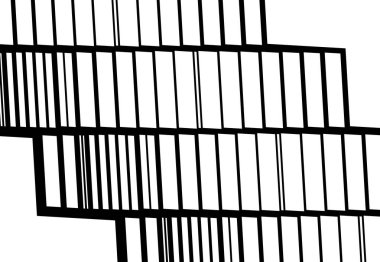 Zig-zag, çapraz, dalgalı, dalgalı ve tırtıklı çizgiler, çizgili tasarım öğesi. Çapraz, eğimli, eğimli ve eğimli şeritler, çizgiler, siyah ve beyaz, tek renkli geometrik zemin, doku ve desen