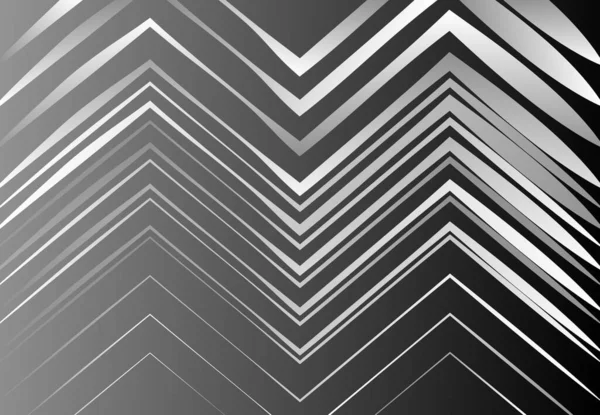 Ondulé Ondulé Zig Zag Lignes Croisées Abstraites Géométriques Noir Blanc — Image vectorielle