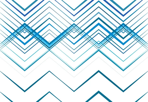 Vlnité Vrásčité Vlnité Klikaté Křížové Čáry Abstraktní Barevné Blue Geometrický — Stockový vektor