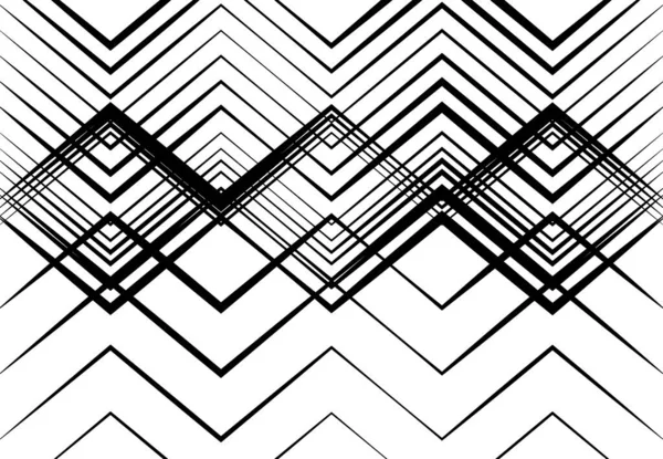 Wellpappe Gewellte Zickzackige Kreuz Und Quer Verlaufende Linien Abstraktes Geometrisches — Stockvektor