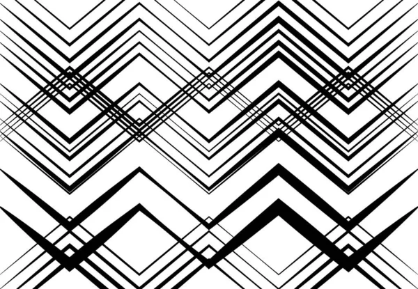 Wellpappe Gewellte Zickzackige Kreuz Und Quer Verlaufende Linien Abstraktes Geometrisches — Stockvektor