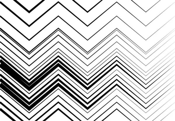 Ondulé Ondulé Zig Zag Lignes Croisées Abstraites Géométriques Noir Blanc — Image vectorielle