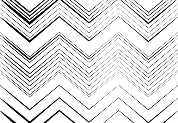 Corrugated, wavy, zig-zag, criss-cross lines abstract geometric black and white, grayscale, monochrome pattern, background, texture or backdrop
