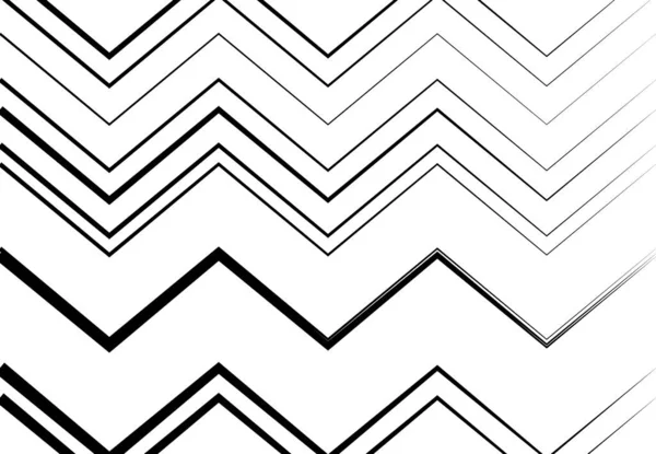 Corrugado Ondulado Zig Zag Líneas Entrecruzadas Abstracto Geométrico Blanco Negro — Vector de stock