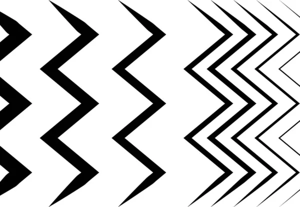 波浪形 锯齿形 纵横线抽象几何黑白 单色图案 纹理或背景 — 图库矢量图片