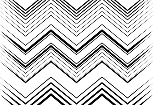 Ondulado Ondulado Zig Zag Linhas Cruzadas Abstrato Geométrico Preto Branco — Vetor de Stock