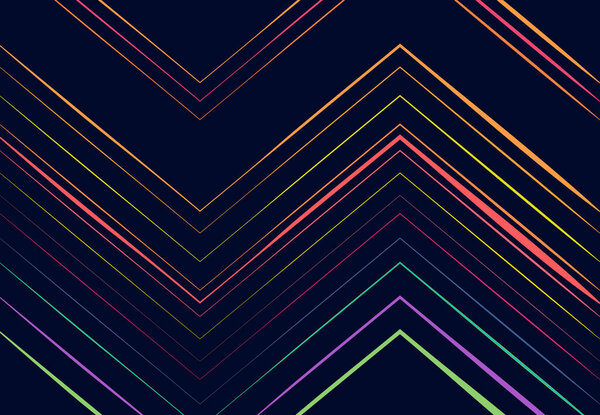 vivid, vibrant corrugated, wavy, zig-zag, criss-cross and serrated, crinkled, wrinkle lines, stripes abstract geometric colorful, multi-color pattern, background, texture or backdrop
