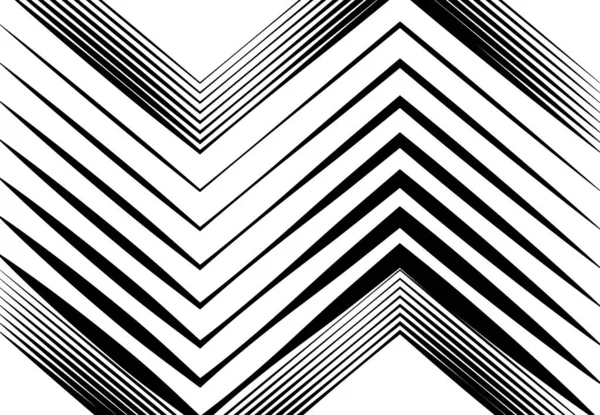 Ondulé Ondulé Zig Zag Lignes Croisées Abstraites Géométriques Noir Blanc — Image vectorielle