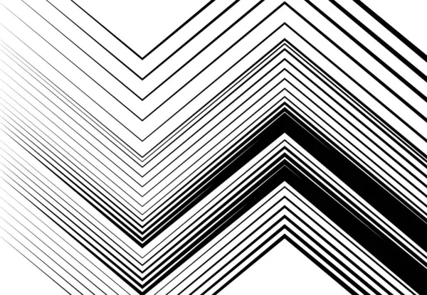 Ondulé Ondulé Zig Zag Lignes Croisées Abstraites Géométriques Noir Blanc — Image vectorielle