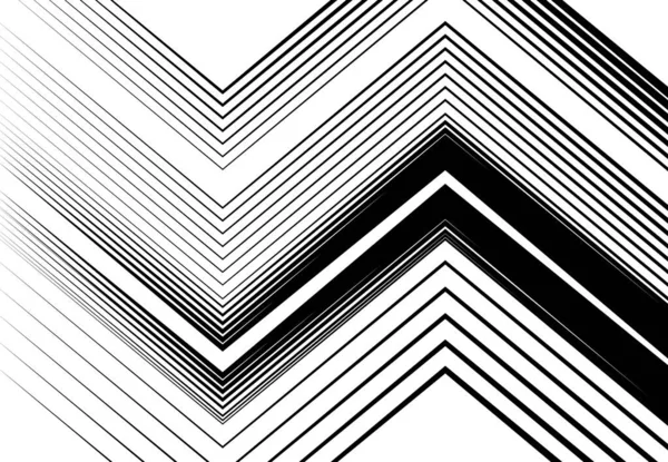 Ondulé Ondulé Zig Zag Lignes Croisées Abstraites Géométriques Noir Blanc — Image vectorielle