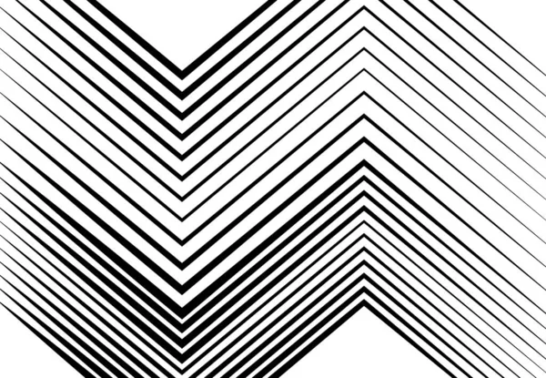 Ondulé Ondulé Zig Zag Lignes Croisées Abstraites Géométriques Noir Blanc — Image vectorielle