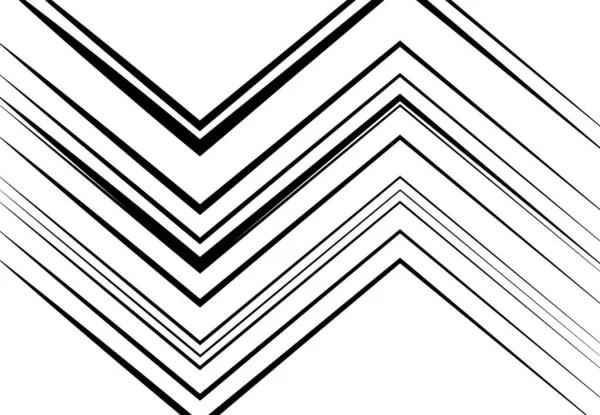 Ondulé Ondulé Zig Zag Lignes Croisées Abstraites Géométriques Noir Blanc — Image vectorielle