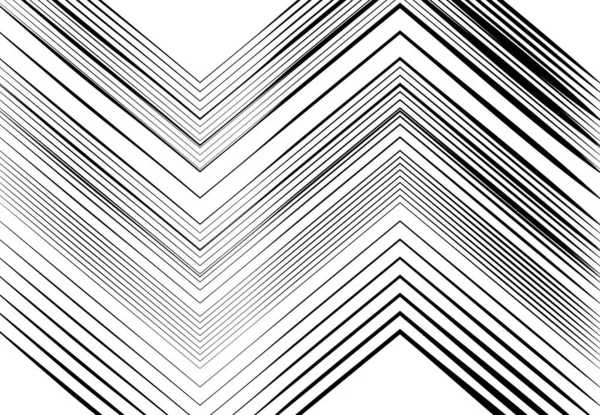 Ondulé Ondulé Zig Zag Lignes Croisées Abstraites Géométriques Noir Blanc — Image vectorielle