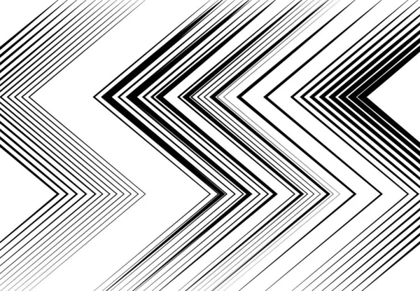 Ondulado Ondulado Zig Zag Linhas Cruzadas Abstrato Geométrico Preto Branco — Vetor de Stock