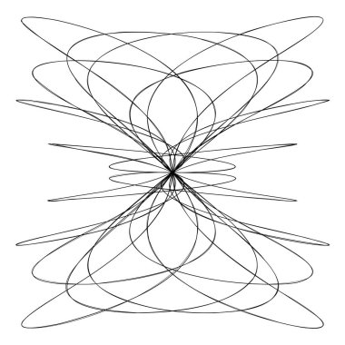 Soyut düğüm tasarım ögesi. Rastgele kesişen çizgiler karalama, karalama çizimi, hisse senedi vektör çizimi, klip sanatları grafikleri.