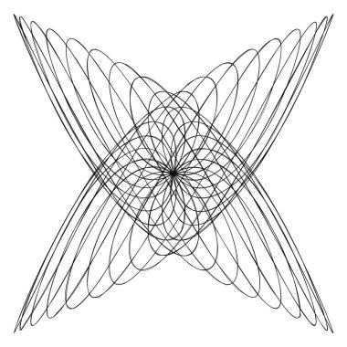 Soyut düğüm tasarım ögesi. Rastgele kesişen çizgiler karalama, karalama çizimi, hisse senedi vektör çizimi, klip sanatları grafikleri.