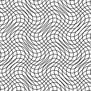 Dalgalı, dalgalı, dalga çizgileri, çizgili arka plan vektör tasarım elemanı Stok vektör çizimi, Clip-art grafikleri.