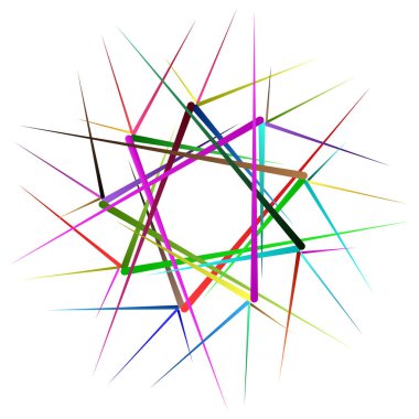 Geometrik Soyut Radyasyon Grafiği. Dairesel voltaj, sarmal. Soyut geometrik spiral, girdap ve dönüş. Stock vektör illüstrasyonu, Clip sanat grafikleri.