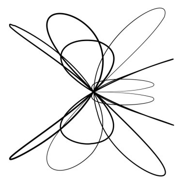 Volt, sarmal, spiral sembol, ikon motifi. Dairesel, dairesel çizgi kıvrımlı, eğri büğrü büğrü büğrü, filizli tasarım elemanı. Doodle, serbest biçim çizgisi Stock vektör çizimi, Clip-art grafikleri.