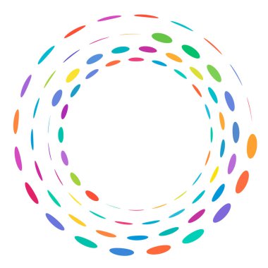 Geometrik dairesel spiral, girdap ve dönüş. Koklear, girdap, volt biçimli vektör illüstrasyonu, Clip sanat grafikleri.