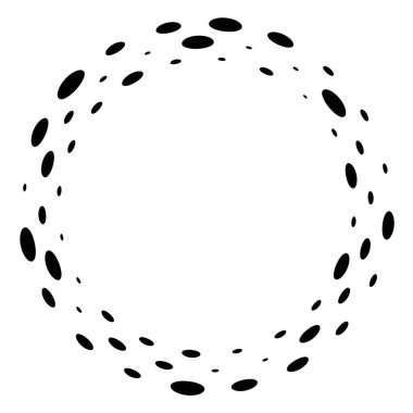 Geometrik dairesel spiral, girdap ve dönüş. Koklear, girdap, volt biçimli vektör illüstrasyonu, Clip sanat grafikleri.