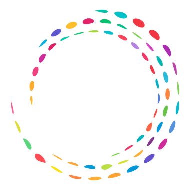 Geometrik dairesel spiral, girdap ve dönüş. Koklear, girdap, volt biçimli vektör illüstrasyonu, Clip sanat grafikleri.