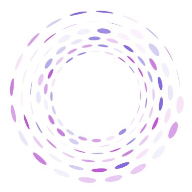 Geometrik dairesel spiral, girdap ve dönüş. Koklear, girdap, volt biçimli vektör illüstrasyonu, Clip sanat grafikleri.