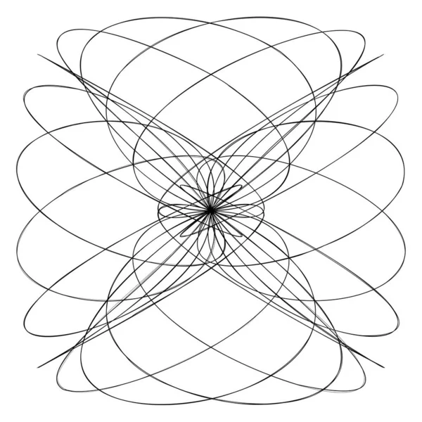 摘要结设计元素 随机交叉线涂鸦 书签插图 股票矢量插图 剪贴画 — 图库矢量图片