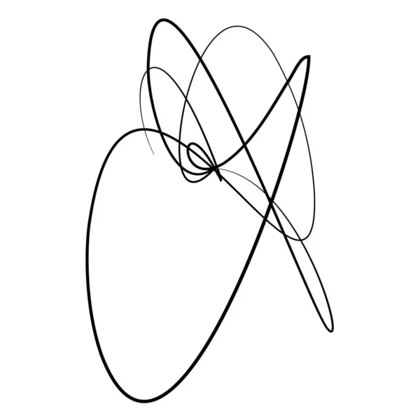 Volute Helix Spiralsymbol Symbolmotiv Kreisförmige Radiale Linienverschnörkelung Verschnörkelte Binde Rankengestaltungselement — Stockvektor