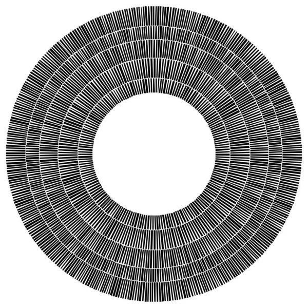 Elemento Círculo Geométrico Pedra Circular Círculos Pedra Alvenaria Abstrato Vista — Vetor de Stock