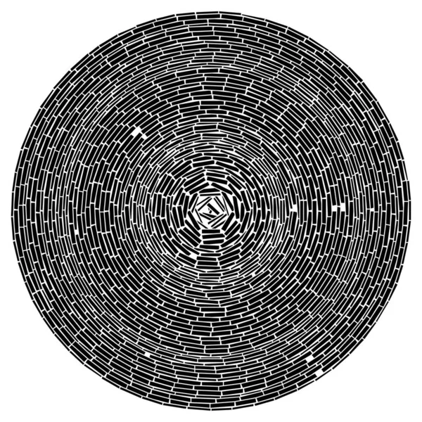 Geometrický Kruhový Prvek Kruhové Kamenné Práce Kamenné Kruhy Abstraktní Pohled — Stockový vektor