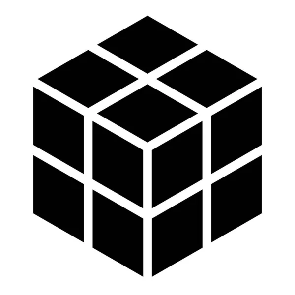 Cube Kwadratowa Ikona Symbol Logo Seria Ilustracja Wektora Akcji Grafika — Wektor stockowy