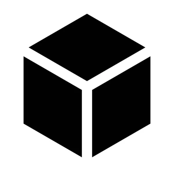 Cubo Ícone Quadrado Símbolo Logotipo Série Ilustração Vetor Estoque Gráficos —  Vetores de Stock