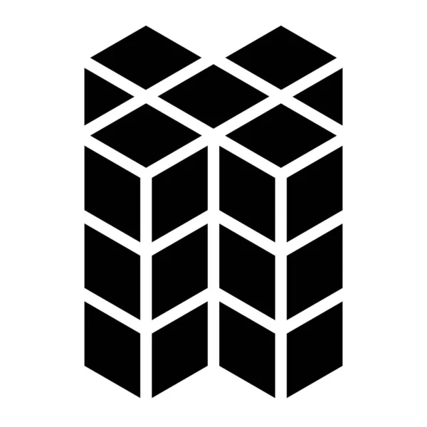 Cube Vierkant Pictogram Symbool Logo Serie Voorraad Vector Illustratie Clip — Stockvector