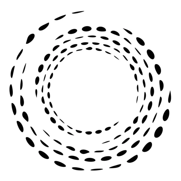 Espiral Circular Geométrica Rodopiar Girar Cochlear Vórtice Forma Voluta Estoque —  Vetores de Stock