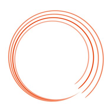 Geometrik dairesel spiral, girdap ve dönüş. Koklear, girdap, volt biçimli vektör illüstrasyonu, Clip sanat grafikleri.