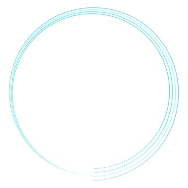 Geometrik dairesel spiral, girdap ve dönüş. Koklear, girdap, volt biçimli vektör illüstrasyonu, Clip sanat grafikleri.