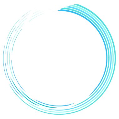 Geometrik dairesel spiral, girdap ve dönüş. Koklear, girdap, volt biçimli vektör illüstrasyonu, Clip sanat grafikleri.