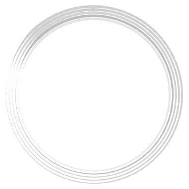 Geometrik dairesel spiral, girdap ve dönüş. Koklear, girdap, volt biçimli vektör illüstrasyonu, Clip sanat grafikleri.